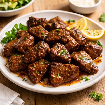 Vegan steak tips