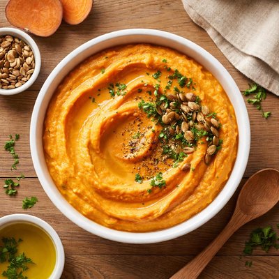 Vegan sweet potato puree