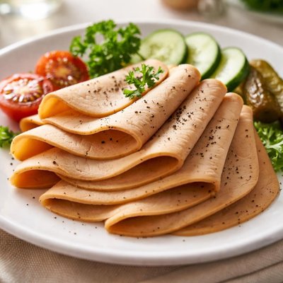 Vegan turkey slices