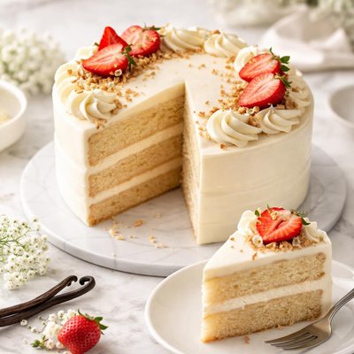 Vegan vanilla cake