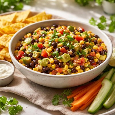 Vegetable and bean dip