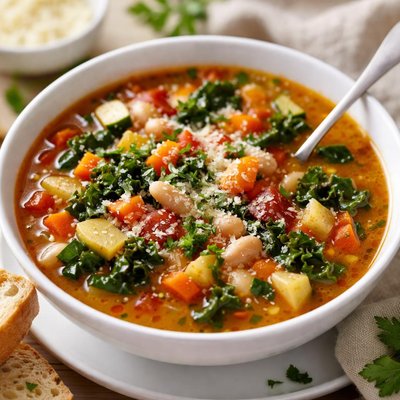 Vegetable and bean soup