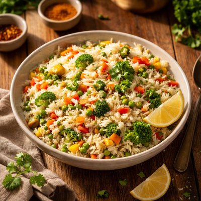 Vegetable basmati rice