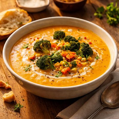 Vegetable bisque soup