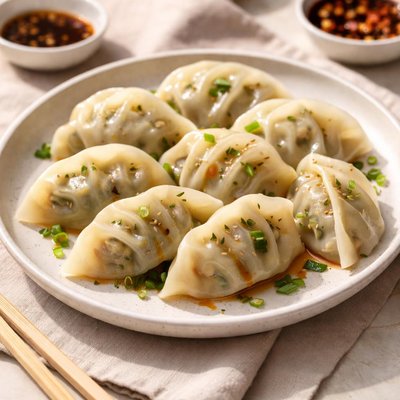 Vegetable boiled dumplings