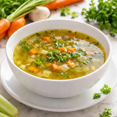 Vegetable broth or water
