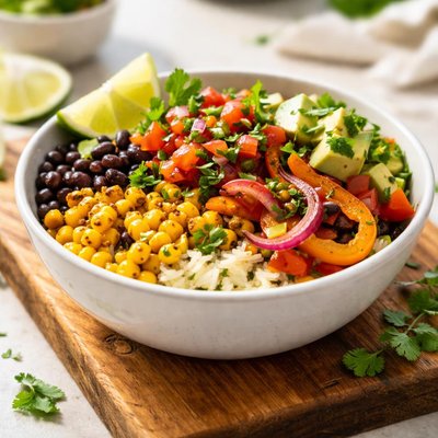 Vegetable burrito bowl