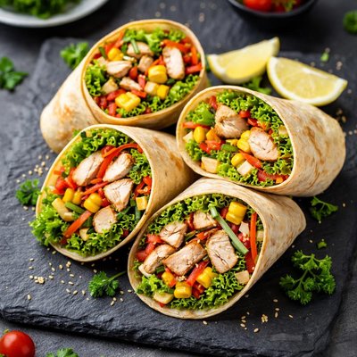 Vegetable chicken roll