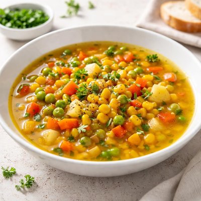 Vegetable corn soup