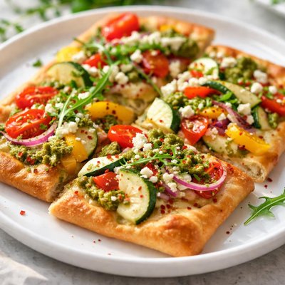 Vegetable flatbread