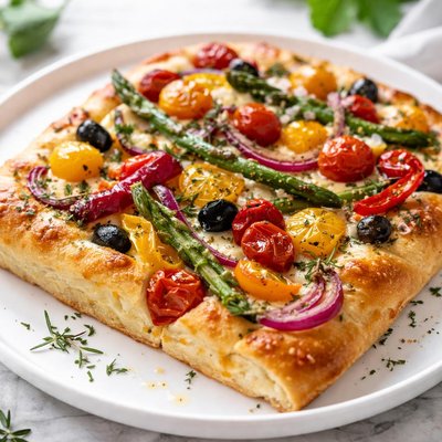 Vegetable focaccia