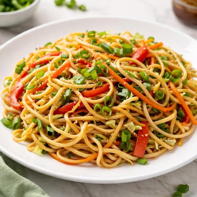 Vegetable hakka noodles