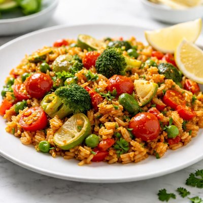 Vegetable paella
