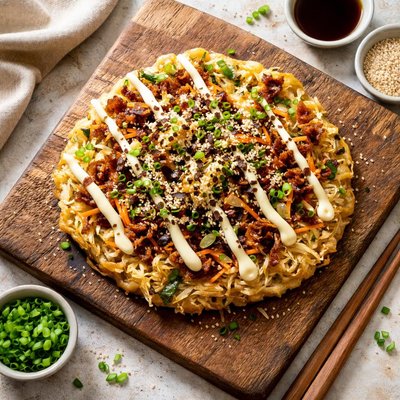 Vegetable pancake japanese