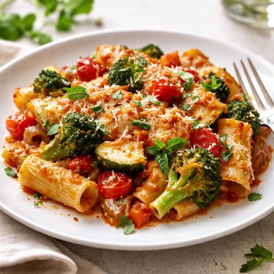 Vegetable pasta bake