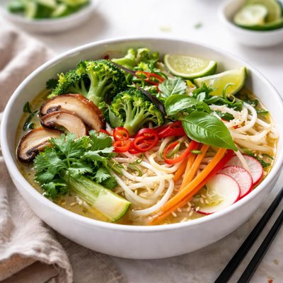 Vegetable pho bowl