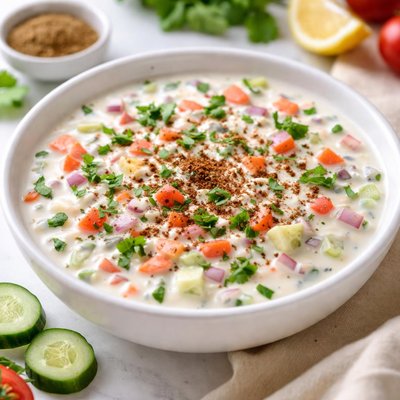 Vegetable raita