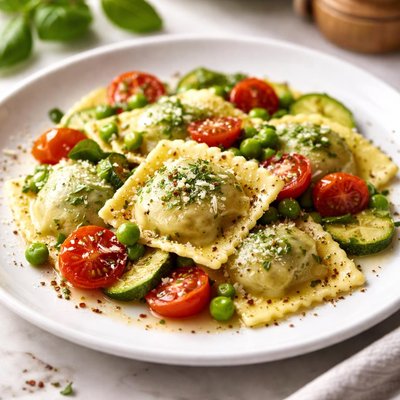 Vegetable ravioli