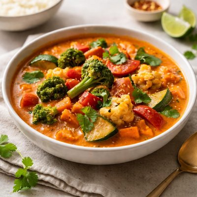 Vegetable red curry
