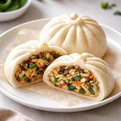 Vegetable steamed bun