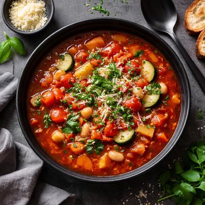 Vegetable tomato soup