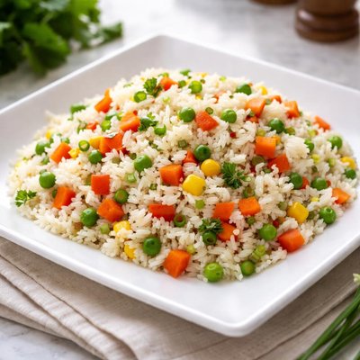 Vegetable white rice