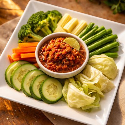 Vegetable with sambal