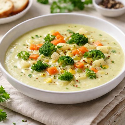 Vegetables cream soup
