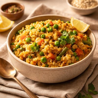 Vegetables oats khichdi