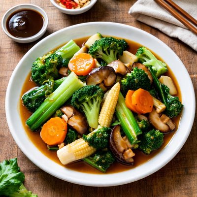 Vegetables with oyster sauce