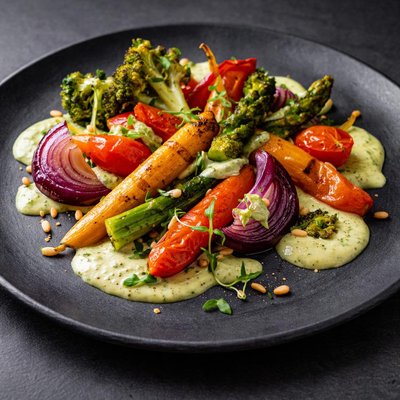 Vegetables with sauce