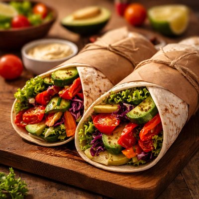 Vegetables wrap