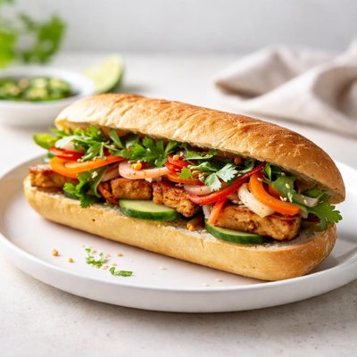 Vegetarian bahn mi