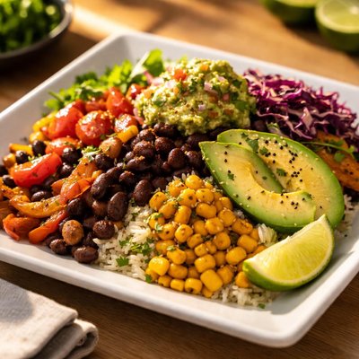 Vegetarian burrito bowl