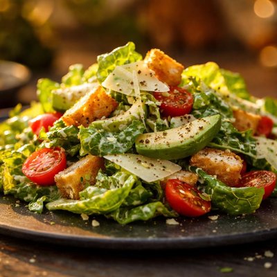 Vegetarian caesar salad