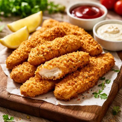 Vegetarian chicken planks