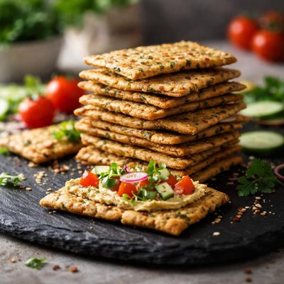 Vegetarian crackers
