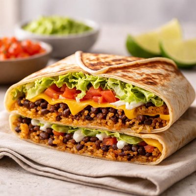 Vegetarian crunch wrap taco bell