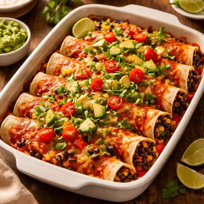 Vegetarian enchiladas
