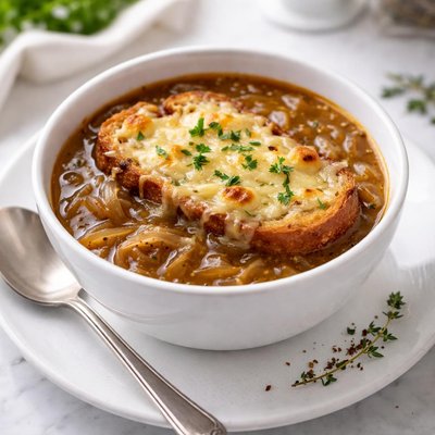 Vegetarian french onion soup