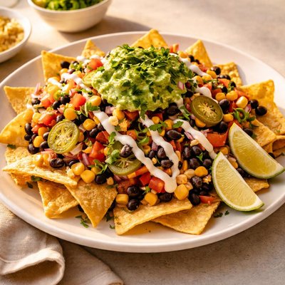 Vegetarian nachos zambreros