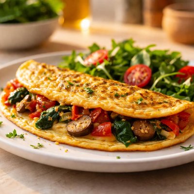 Vegetarian omelette