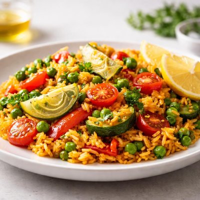 Vegetarian paella