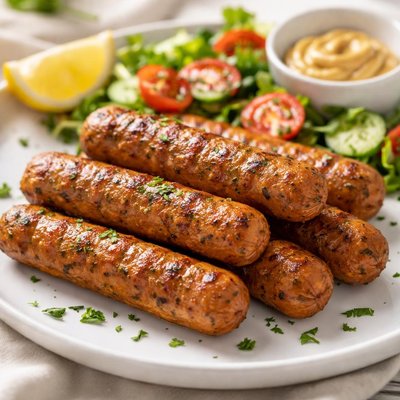 Vegetarian sausages