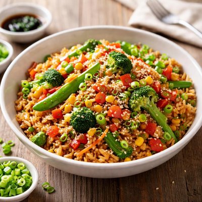 Vegetarian stir fried rice