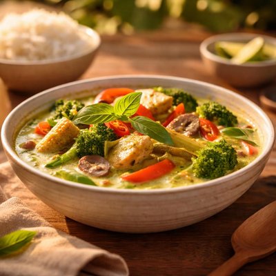 Vegetarian thai green curry