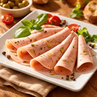 Vegetarische mortadella
