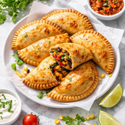 Veggie and cheese empanada