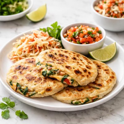 Veggie and cheese pupusa