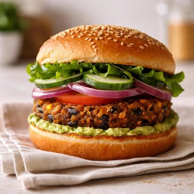 Veggie bean burger